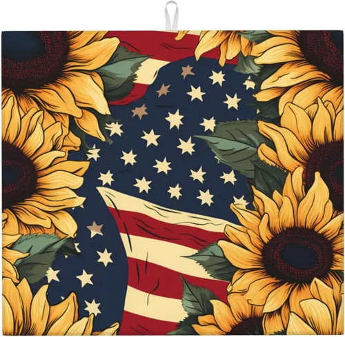 Vista 16 de Tapete de secado de platos personalizado para encimeras de 18 x 16 pulgadas, almohadilla protectora personalizada para escurridor de platos con lazo
