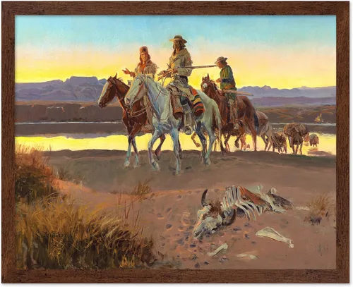 Vista 32 de Poster Master Vintage A Mexican Vaquero Print – Póster retro de vaquero – Arte occidental – Diseño de pared del salvaje oeste – Regalo para hombres