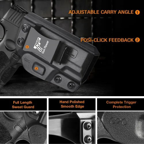 Vista 3 de IWB Holster - Compatible with Taurus G3C/ G2C/ G2S / TX22 Compact / PT111 G2/ PT140, Inside Waistband Concealed Carry Holster, Adj. Cant &