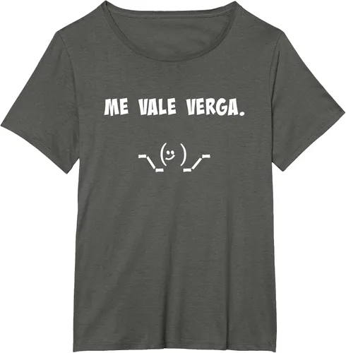 Vista 53 de Camisa Chistosa Funny Latin Shirt en español. Camiseta Asphalt Grey