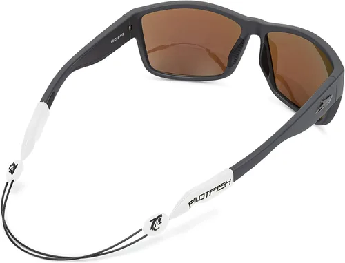 Vista 20 de Pilotfish - Correa ajustable sin cola para retenedor de lentes: para lentes de sol, lentes y gafas, Naranja (Blaze Orange), 14 pulgadas