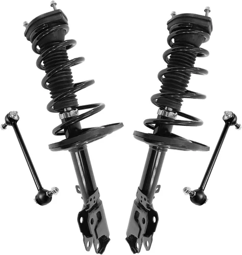 Vista 12 de Detroit Axle - Kit de 4 piezas RWD Puntales Delanteros Barras Estabilizadoras para Ford F-150 2021 2022 2023 2024, 2 Puntales con Resorte Helicoidal