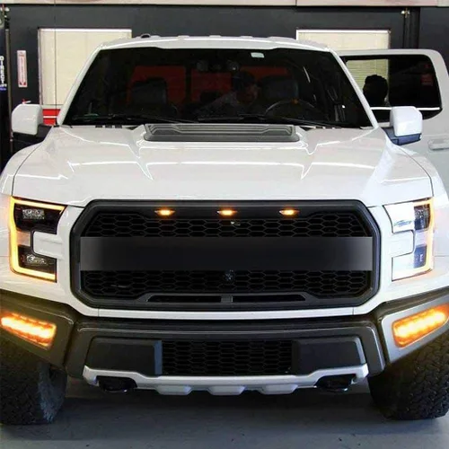 Vista 6 de Xotic Tech Switchback - Lámparas LED antiniebla con señal de giro de doble función, compatible con Ford F-150 Raptor 2017 en adelante, blanco/ámbar