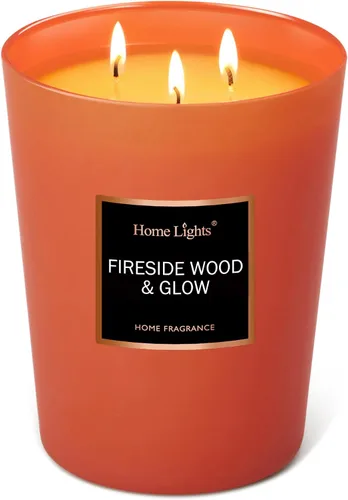 Vista 18 de HomeLights Velas perfumadas – Tarro grande de aromaterapia, cera de soja natural, 130 horas de combustión, cereza rubí y merlot