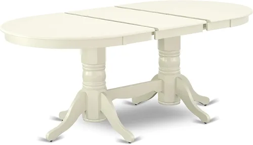 Vista 7 de East West Furniture Vancouver - Juego de cocina de 5 piezas para 4 personas, incluye una mesa de comedor ovalada con hoja de mariposa y 4 sillas