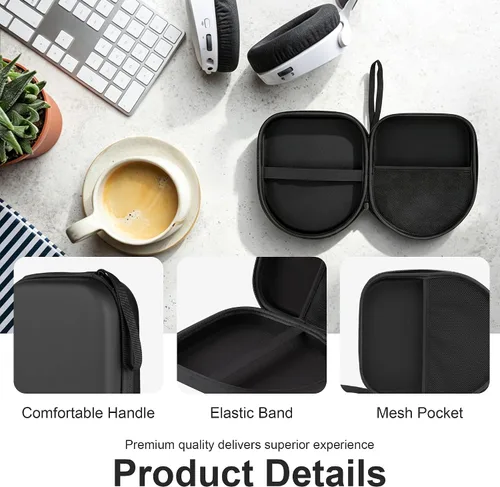 Vista 4 de Leayjeen Funda para auriculares JBL Tune 720BT, color negro