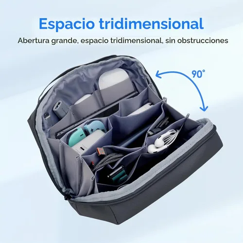 Vista 3 de LENTION Bolsa de viaje organizadora de electrónica impermeable prémium