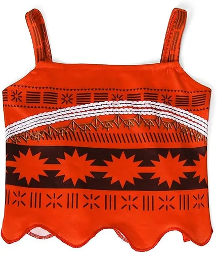Vista 4 de WonderBabe Disfraz de princesa para niñas, conjunto de falda con borlas, para cumpleaños y Halloween, de dos piezas