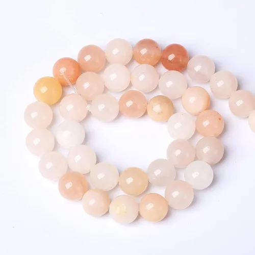 Vista 68 de 100 cuentas de piedra multicolor natural de 0.236 pulgadas (0.236 in), cuentas espaciadoras sueltas redondas para hacer pulseras, collares, aretes