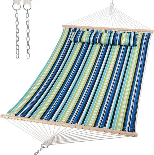 Vista 15 de SUNCREAT Hamaca de repuesto para soporte, capacidad de 475 libras, hamaca de patio trasero para dos personas para exterior, color beige