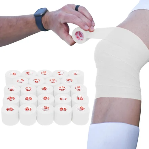 Vista 9 de Cramer Eco-Flex Cinta Elástica Extensible Autoadhesiva de Auto-Pegado, Cinta Cohesiva, Cinta Elástica Flexible para Deportes, Suministros de Negro