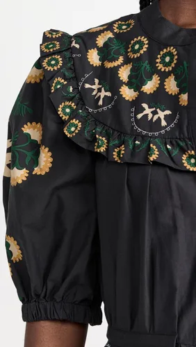 Vista 6 de Sea Vestido de manga abombada con estampado Perle para mujer