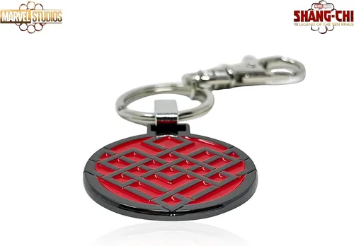 Vista 5 de SalesOne International, LLC Llavero Shang-Chi, famoso símbolo de icono de armadura roja La leyenda de los diez anillos con licencia