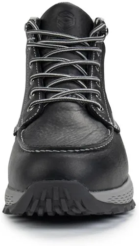 Vista 3 de SUREWAY Men's Moc Toe Work Boots Wedge Sole Soft/Composite Toe Punta Compuesta Negra