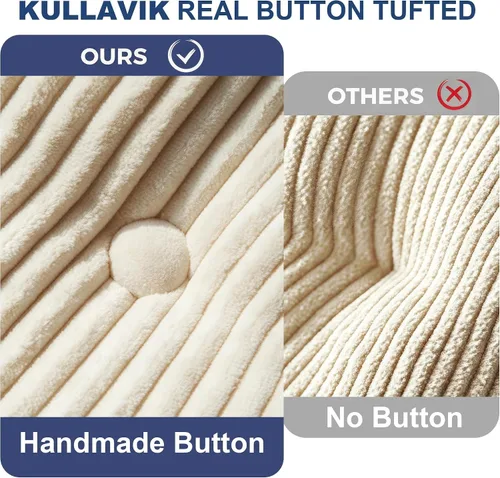 Vista 8 de Kullavik Sofá cama futón,Sofá cama convertible,Sofás deshuesados plegables Beige