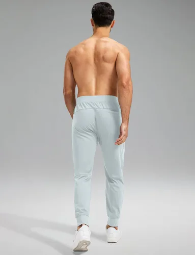 Vista 3 de Pantalones deportivos para hombre con bolsillos con cremallera, pantalones deportivos elásticos para entrenamiento, gimnasio, golf, correr, casual