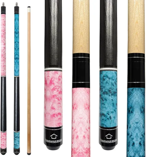 Vista 6 de HomeSeason 58 inch Pool Cue Stick 13mm Tip Billiard Cue Sticks, Perfect for Precision Play, Low Deflection Pool Cue for Enhanced Accuracy