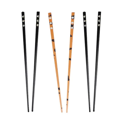 Vista 7 de Juego de 6 palillos para el cabello con 3 palillos de diamantes, 1 negro y 2 tortugas