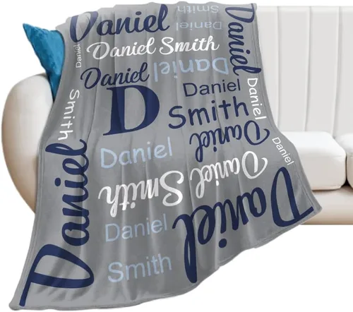 Vista 6 de Yoke Style Mantas de bebé personalizadas para bebés niñas/niños, manta de envolver con nombre personalizado, regalos para recién nacidos, niños