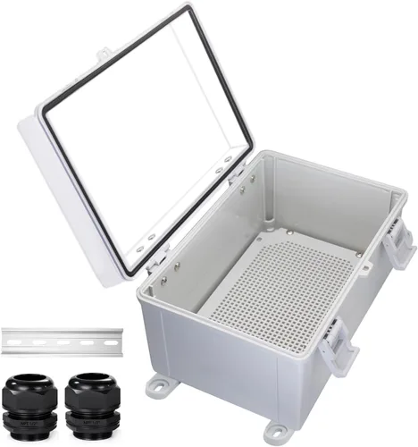 Vista 22 de Caja Eléctrica Impermeable a Prueba de Polvo Caja de Conexiones Resistente a la Intemperie IP67 Carcasa de Plástico ABS Caja de Proyecto