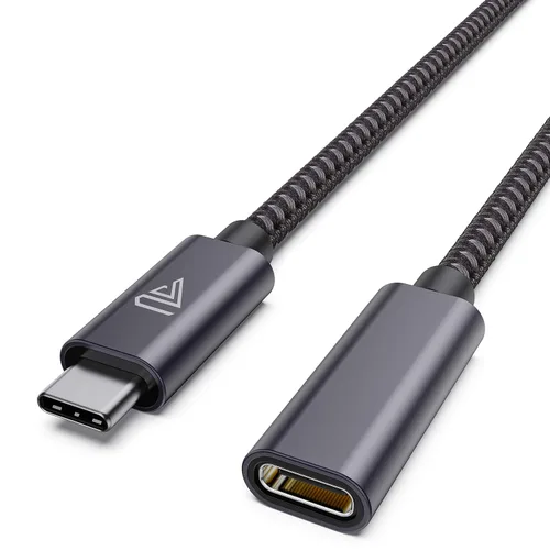 Vista 7 de Faracent Cable de extensión USB C (20Gbps/240W/1FT/0.3M), USB 3.2 tipo C 3.1 macho a hembra, extensión de carga y sincronización para iPhone 16 15