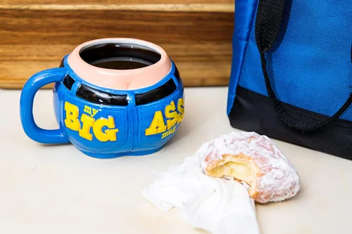 Vista 4 de BigMouth - Taza grande a tope, color azul, talla M