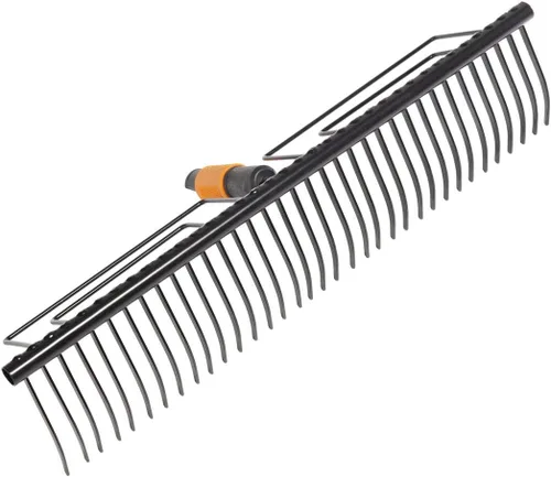 Vista 10 de Fiskars QuikFit 1000655 - Rastrillo aireador, cabezal de herramienta, ancho: 14.6 in, negro/naranja