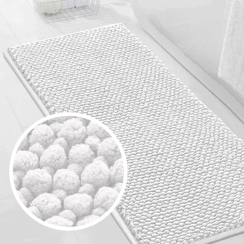 Vista 44 de Turquoize Alfombras de baño de felpilla antideslizante para baño, 17 x 24 pulgadas, extra suaves y absorbentes, lavables a máquina, perfectas