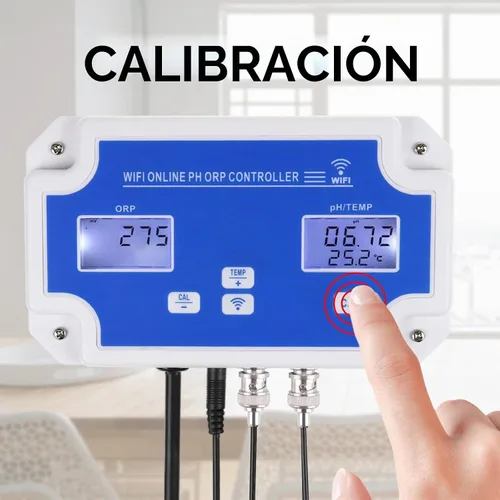 Vista 7 de Controlador inteligente de pH/ORP con monitoreo y dosificación remota a través de aplicación, medidor 3 en 1 de pH/ORP/Temp con sondas reemplazables