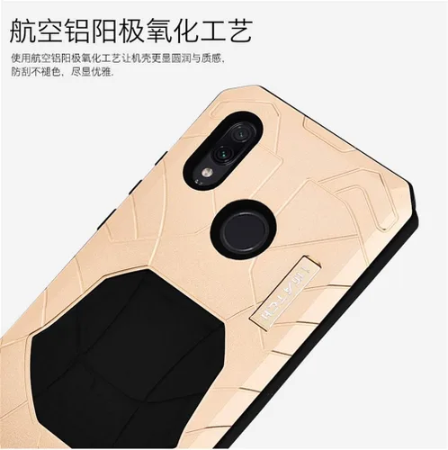 Vista 8 de DAYJOY Funda de aluminio compatible con Xiaomi Redmi Note 7/7 Pro, material de metal de alta calidad + silicona, a prueba de golpes, a prueba