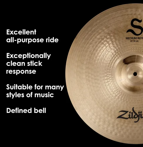 Vista 4 de Zildjian S20MR 20" S Medium Ride Platillo