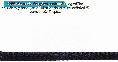 Vista 5 de Cable de extensión de concentrador de ventilador de fuente de alimentación