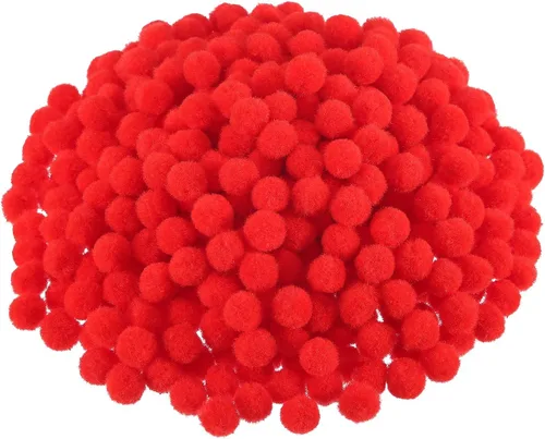 Vista 9 de Blulu - Pompones para manualidades y suministros de hobby, 500 unidades, 0.5 in