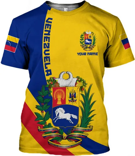 Vista 2 de Royal Fight - Camisas personalizadas de Venezuela con escudo de armas de Venezuela, camisas de bandera de Venezuela para hombres y mujeres
