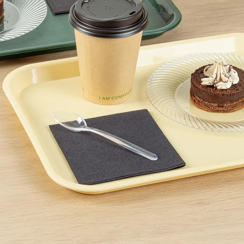 Vista 7 de Restaurantware Moderna - Cucharas desechables de 5.5 pulgadas, 250 cucharas de postre pequeñas reciclables, resistentes a las grietas para todo tipo
