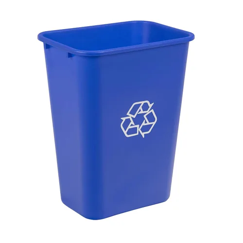 Vista 14 de Amazon Basics Cubo de basura pequeño, papelera rectangular para oficina comercial, 3 galones (paquete de 2), color negro