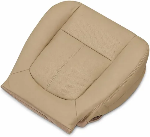 Vista 8 de Priprilod Funda de Asiento de Reemplazo de Cuero Negro Perforado para el Lado del Conductor Compatible con Ford F250 F350 F450 F550 Lariat 2011 2012