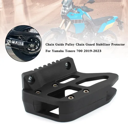 Vista 2 de Polea guía de cadena Estabilizador protector de cadena apto para Yamaha Tenere 700 XTZ 2019+