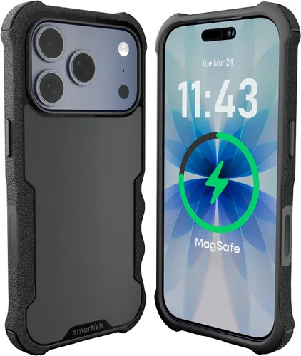 Vista 107 de Smartish Funda para iPhone 12 Pro Max Armor - Gripzilla [resistente + protectora] Funda de agarre delgada y resistente - Black Tie Affair