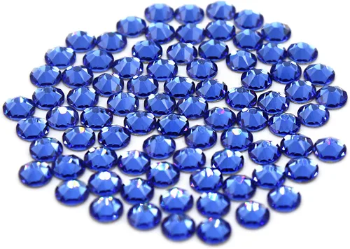 Vista 2 de Preciosa Viva Rhinestones Sin Hotfix Flatback - Zafiro - SS12 (0.118 in) - Elige tu cantidad (72)