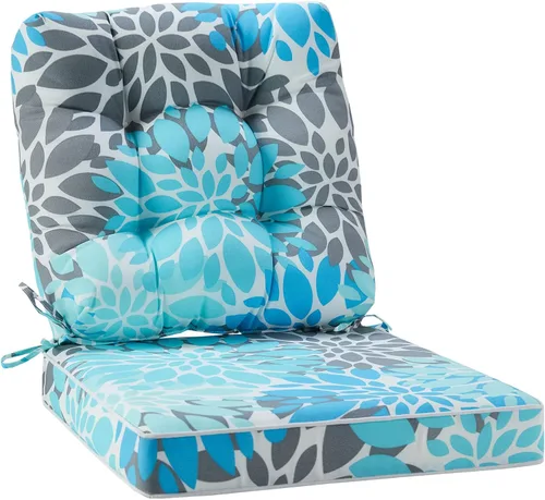 Vista 13 de JMGBird Cojín para silla de exterior, cojín para silla de patio, 19 x 19 pulgadas, para muebles de patio