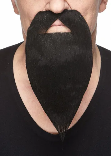 Vista 91 de Mustaches Self-Adhesive Stick On Fake Handlebar for Adults Negro