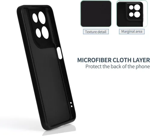 Vista 5 de Funda de silicona suave para Moto G 2026, color negro