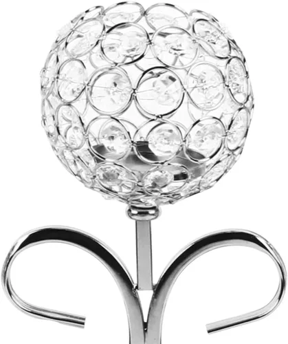 Vista 9 de Centros de mesa de cristal de 5 brazos, portavelas de cristal, candelabros para boda, comedor, mesa de café, decoración de pie, centro de mesa