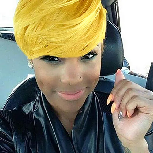 Vista 12 de Pixie Cut Wigs with Bangs Synthetic Wigs for Black Women Pixie Wig Short Haircuts (Nicelatus - 1057)