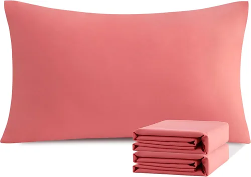 Vista 118 de NTBAY Juego de fundas de almohada estándar, paquete de 2 fundas de almohada de microfibra cepillada de 20 x 26 pulgadas, suaves, sin arrugas Aqua