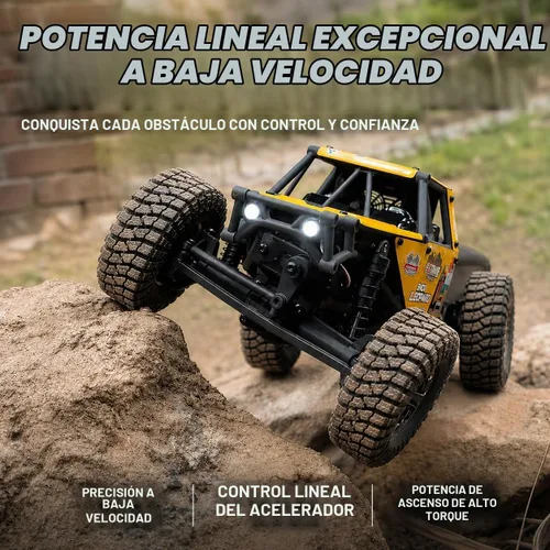 Vista 3 de UDIRC Actualizado UCX2405PRO 1/24 RC Crawler, FOC 4WS RC Rock Tuck