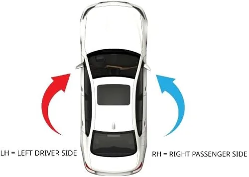 Vista 6 de Compatible con 94-97 Mazda Miata Left Driver Power Lente de espejo transparente con adhesivo