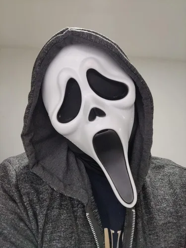 Vista 2 de Máscara de capucha Zentai de elastano de cobertura completa para hombre y mujer para disfraz de Halloween