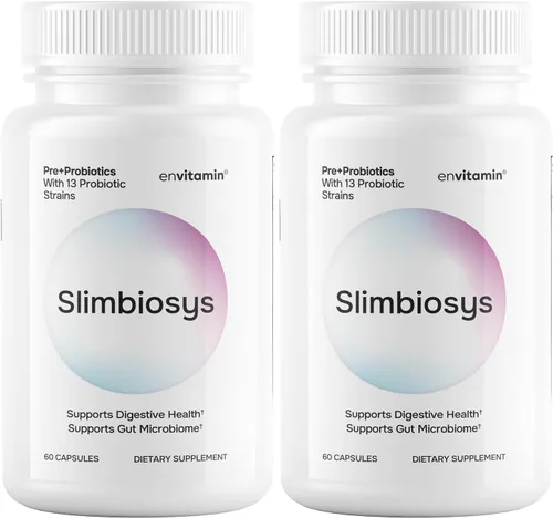 Vista 12 de envitamin Slimbiosys Ultra Probiotic Cápsula - Pre y probióticos para mujeres y hombres - Apoya tu microbioma